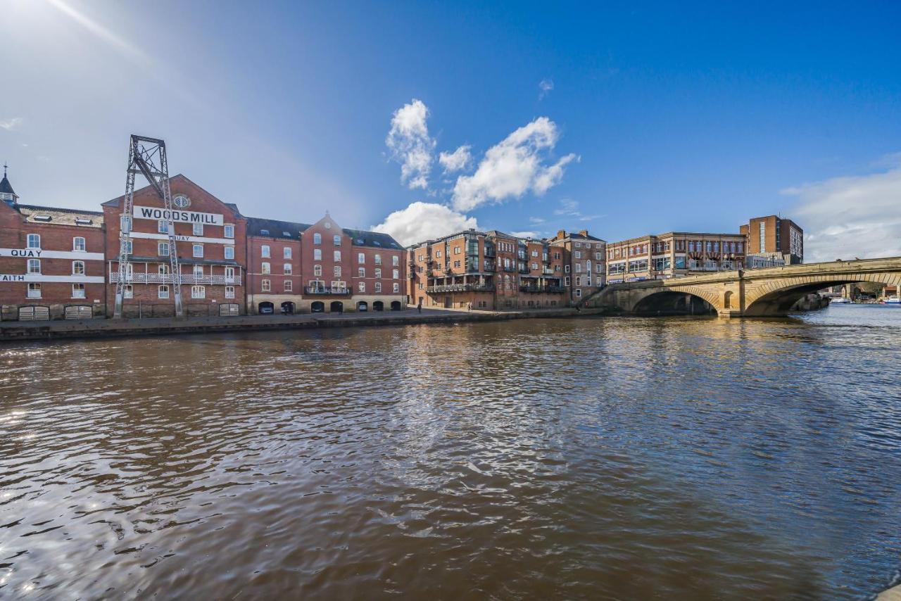 Woodsmill Quay Riverside Apartment - Heart Of York Exterior foto